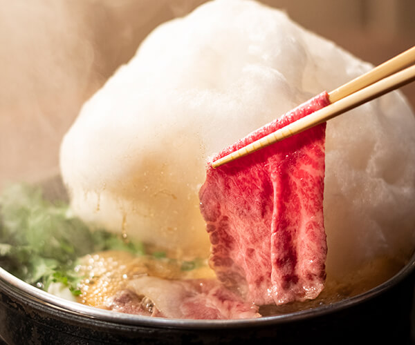 【銀座駅】お祝いの席が華やぐわたあめすき焼きを完全個室で味わう「武蔵別邸　巌流島」