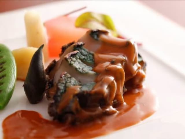 創作あわびステーキ